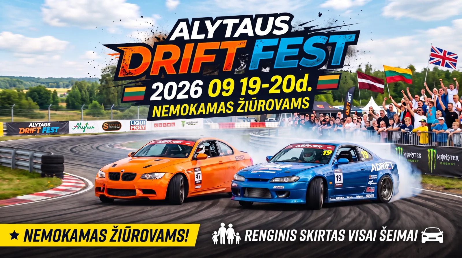🏁 ALYTAUS DRIFT FEST 2026 / NEMOKAMAS ŽIŪROVAMS
