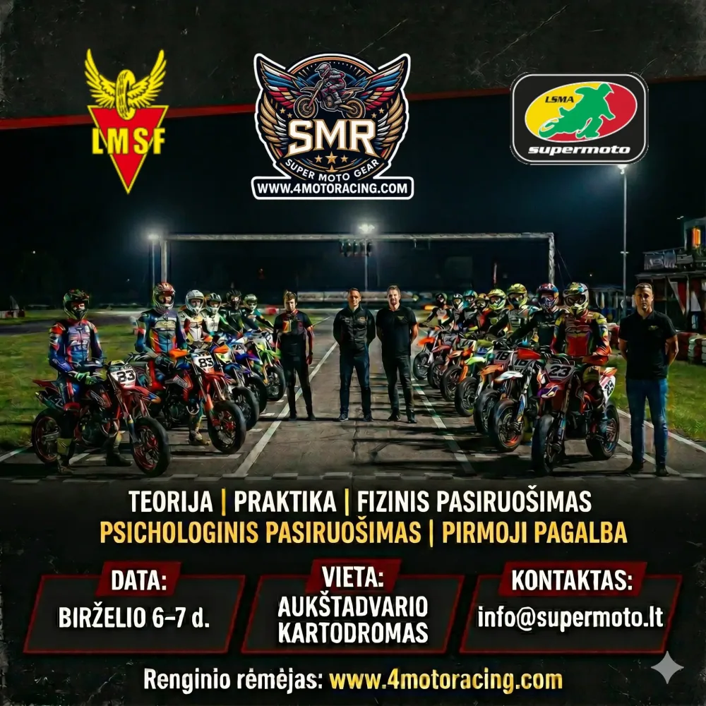Supermoto stovykla 2026