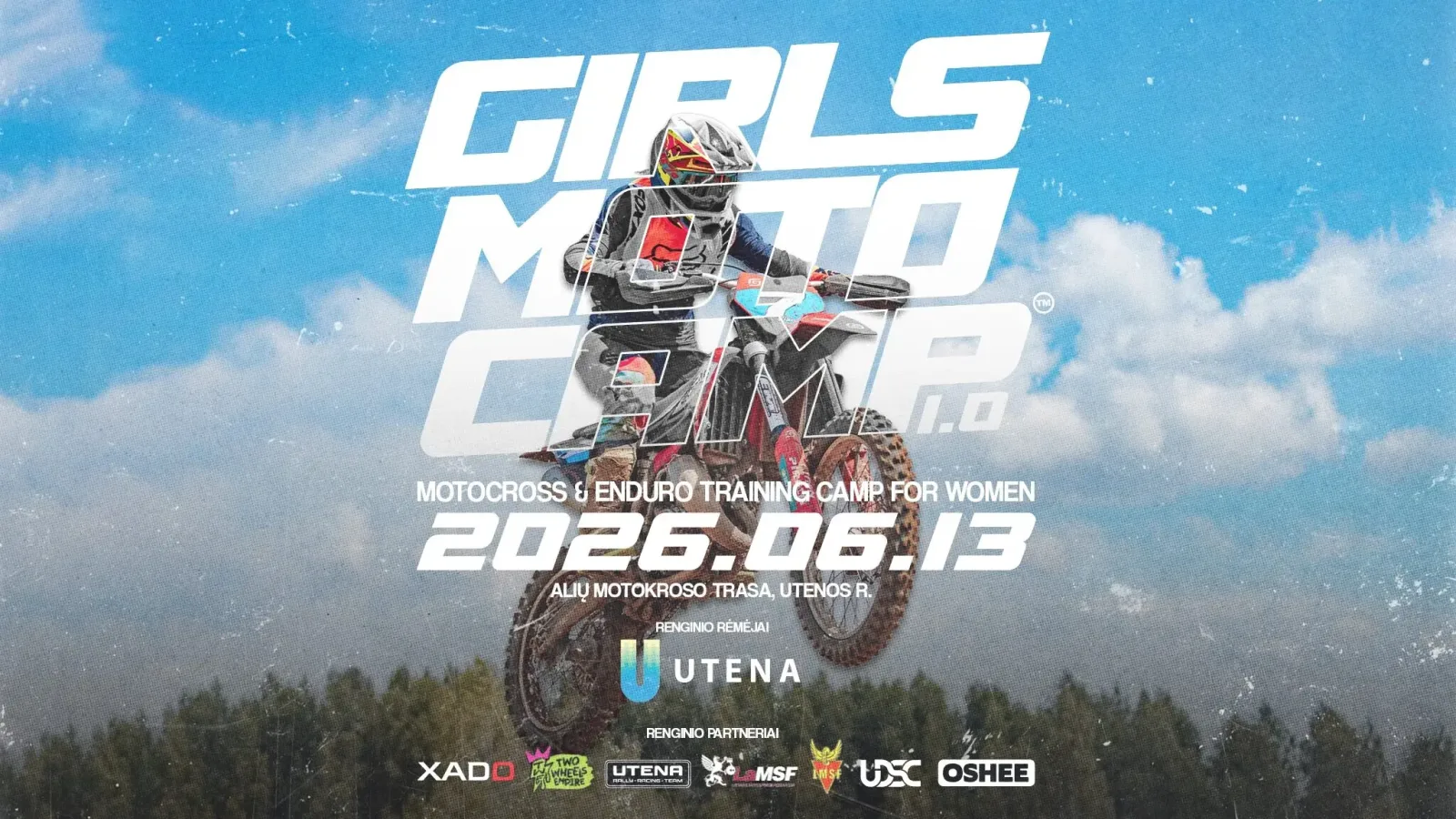 Nemokama motociklų treniruočių stovykla moterims I Girls Moto Camp 1.0