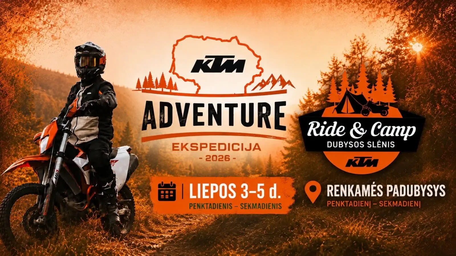 RIDE & CAMP 2026 | KTM Adventure ekspedicija