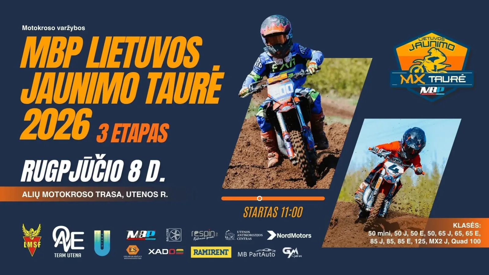 Motokroso varžybos „MBP Lietuvos Jaunimo taurė 2026“ III etapas