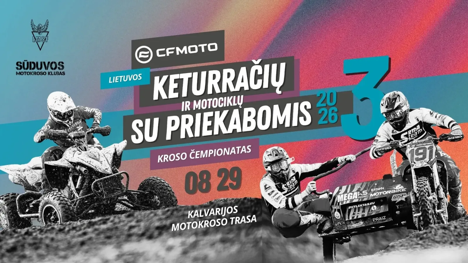 2026 m. CFMOTO Lietuvos keturračių ir motociklų su priekabomis kroso čempionatas III etapas