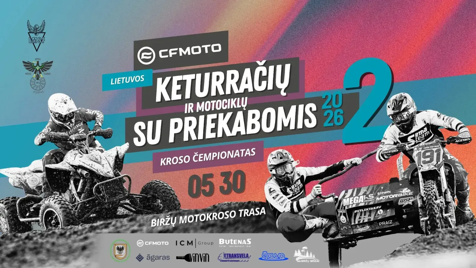 2026 m. CFMOTO Lietuvos keturračių ir motociklų su priekabomis kroso čempionatas III etapas