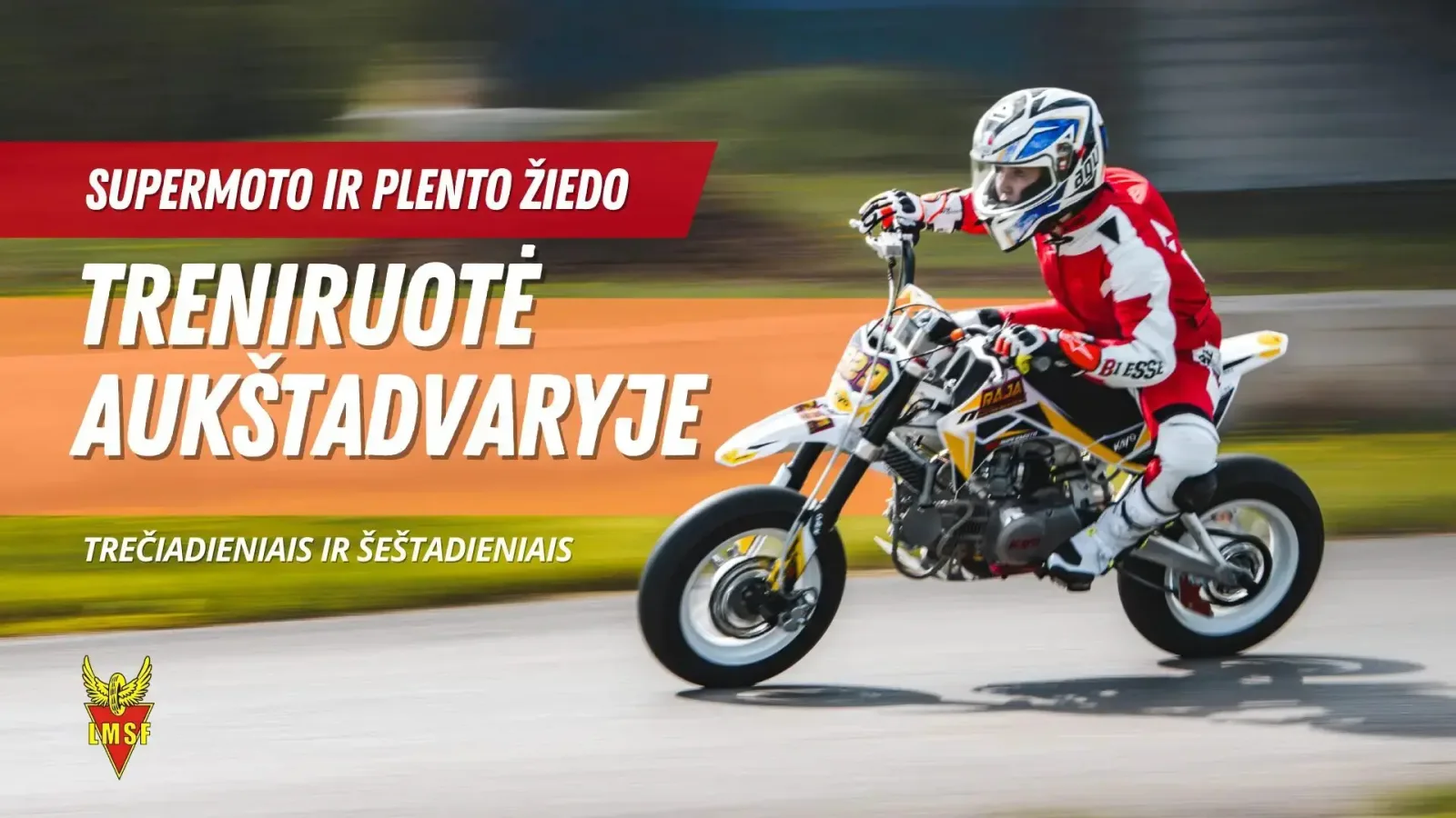 2026 m. Supermoto ir plento žiedo treniruotė Aukštadvaryje (09-02)