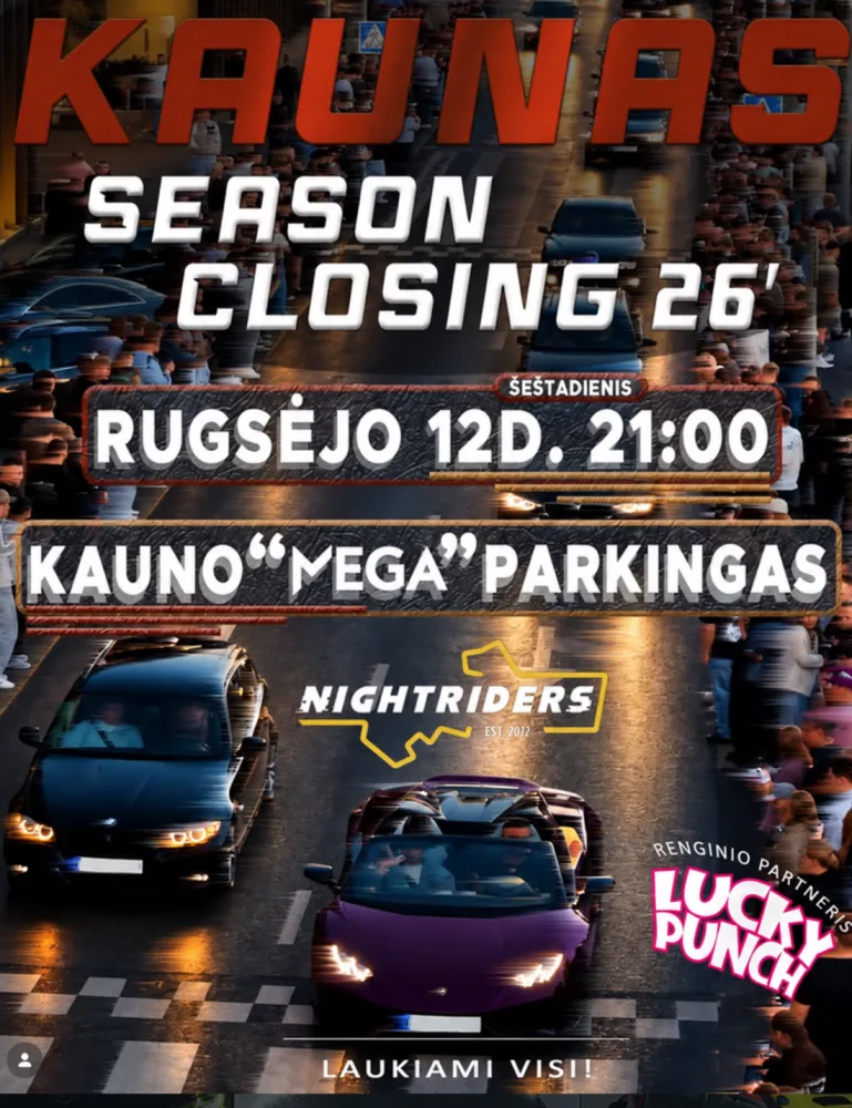 NIGHTRIDERS Kaunas Season Closing