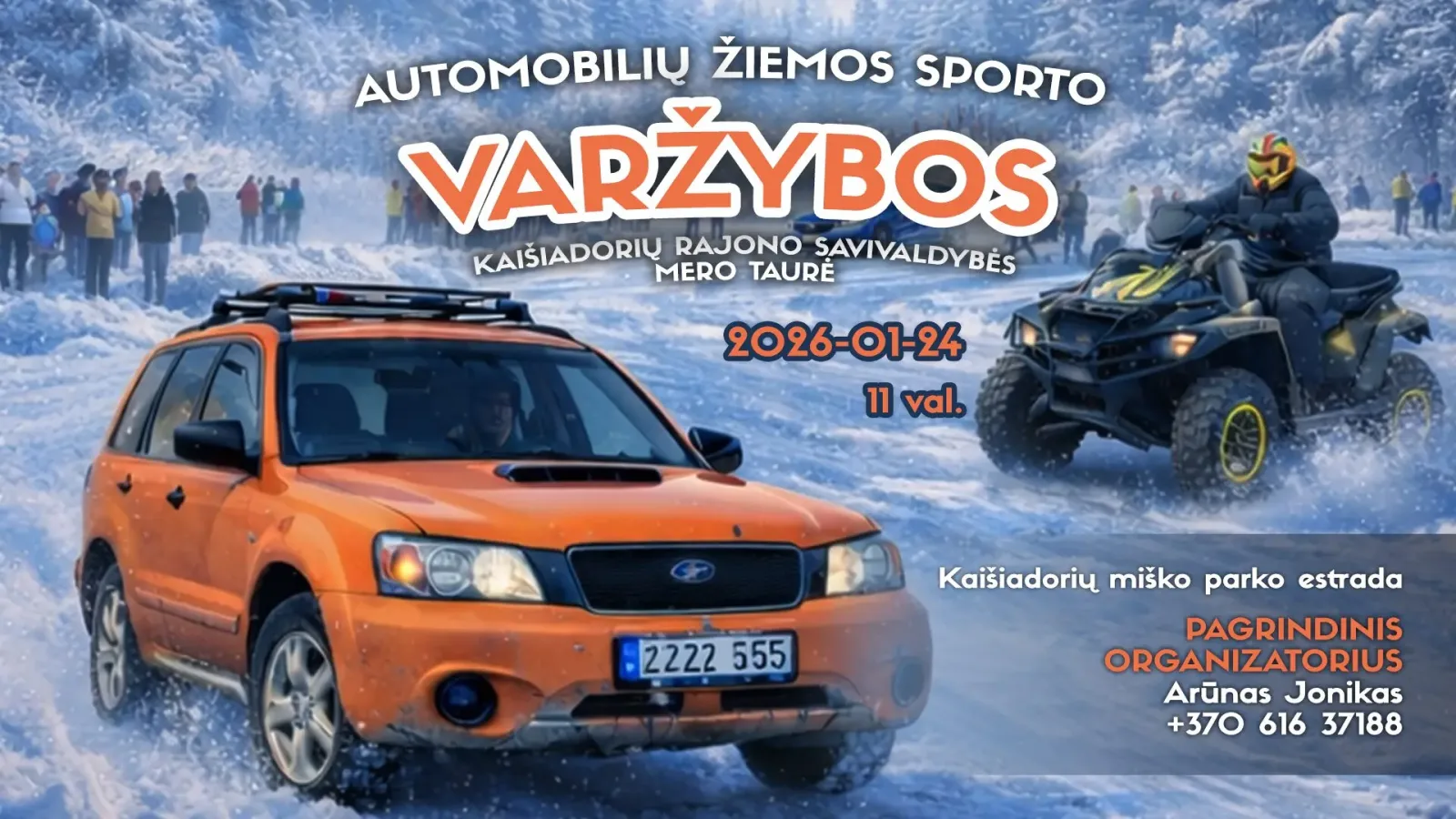 AUTOMOBILIŲ ŽIEMOS SPORTO VARŽYBOS KAIŠIADORYSE