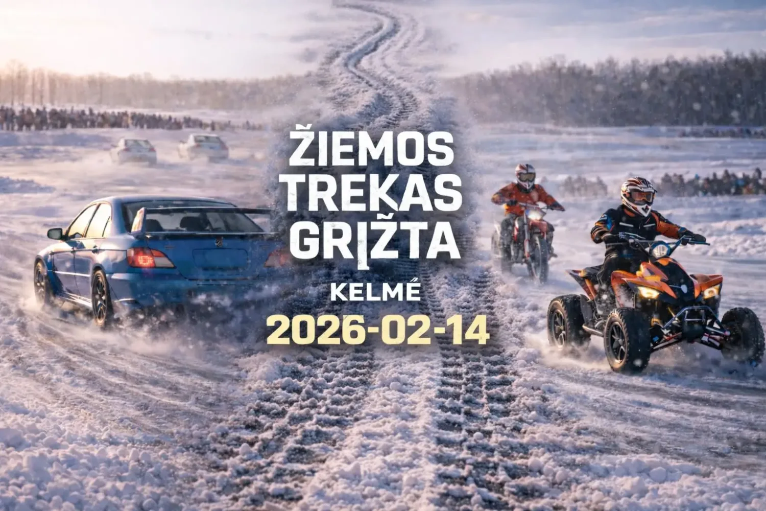 Žiemos trekas ant Gailių tvenkinio ledo „Lioliai 2026”