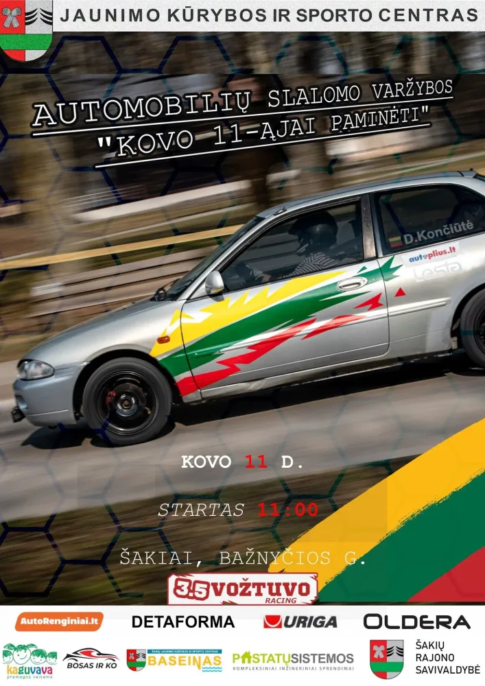 Automobilių slalomo varžybos „Kovo 11-ajai paminėti”