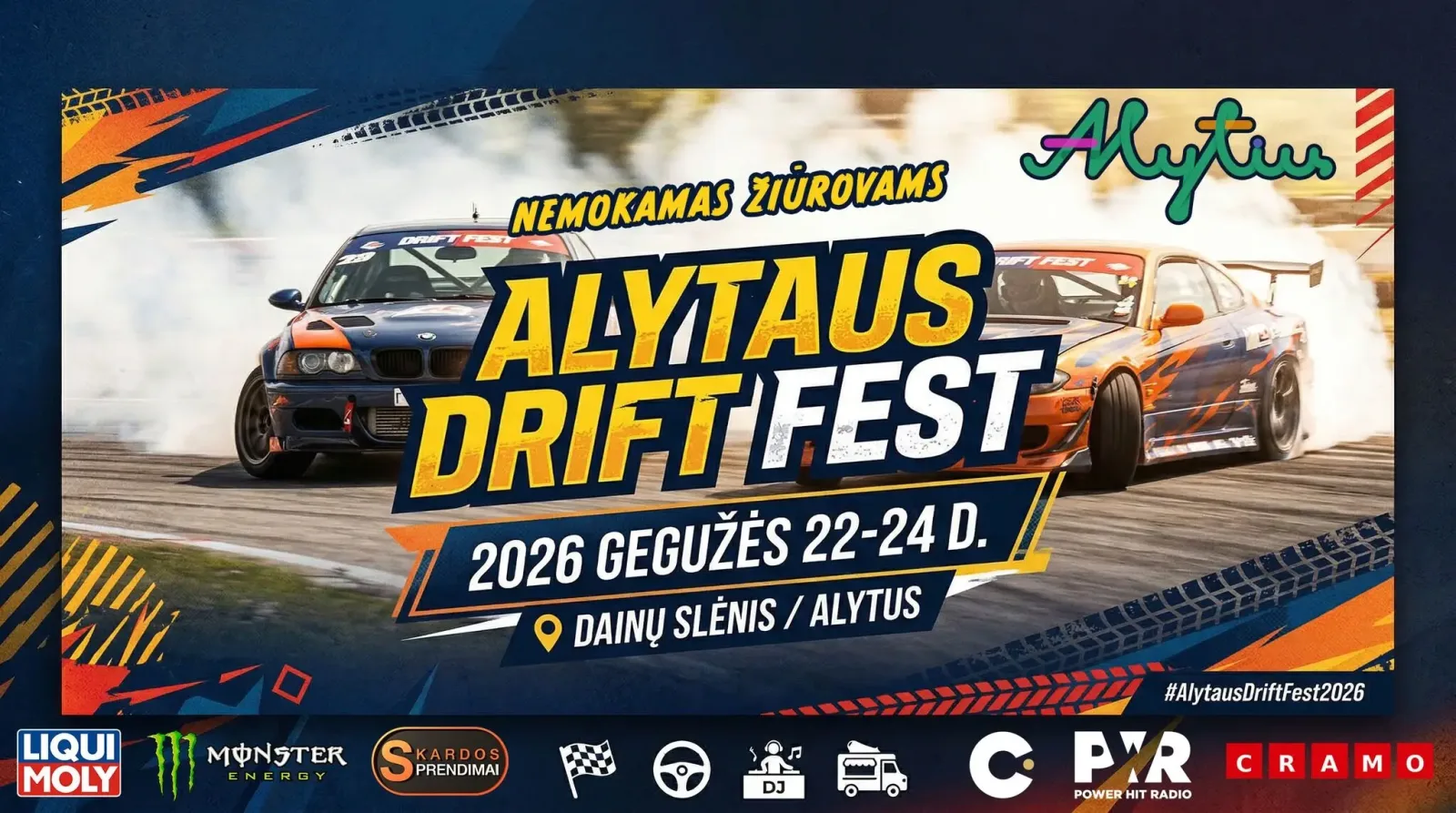 Alytaus Drift Fest – Nemokamas Žiūrovams