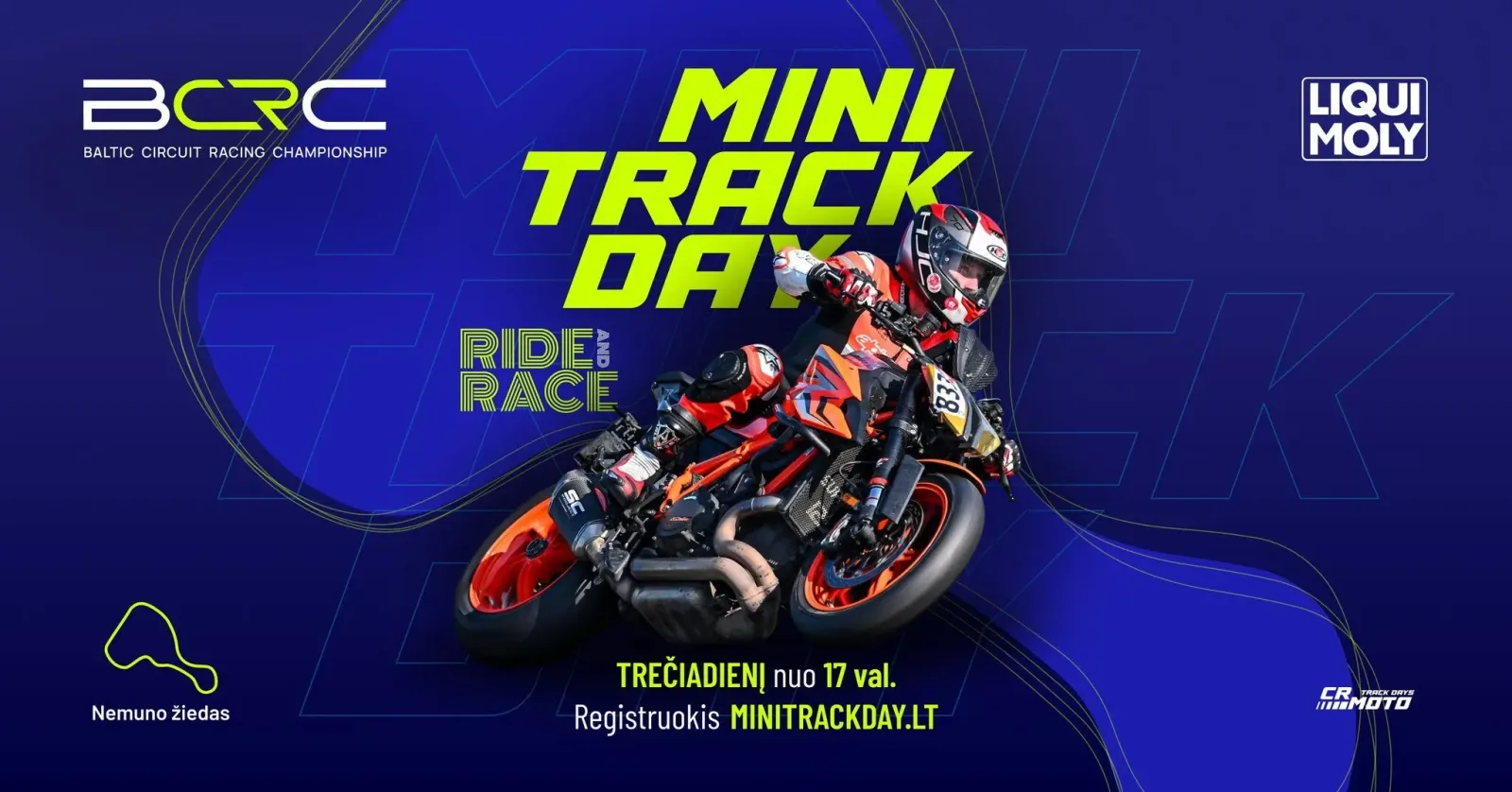 MINI TRACK DAY - TRENIRUOTĖ BE KAMŠČIŲ!
