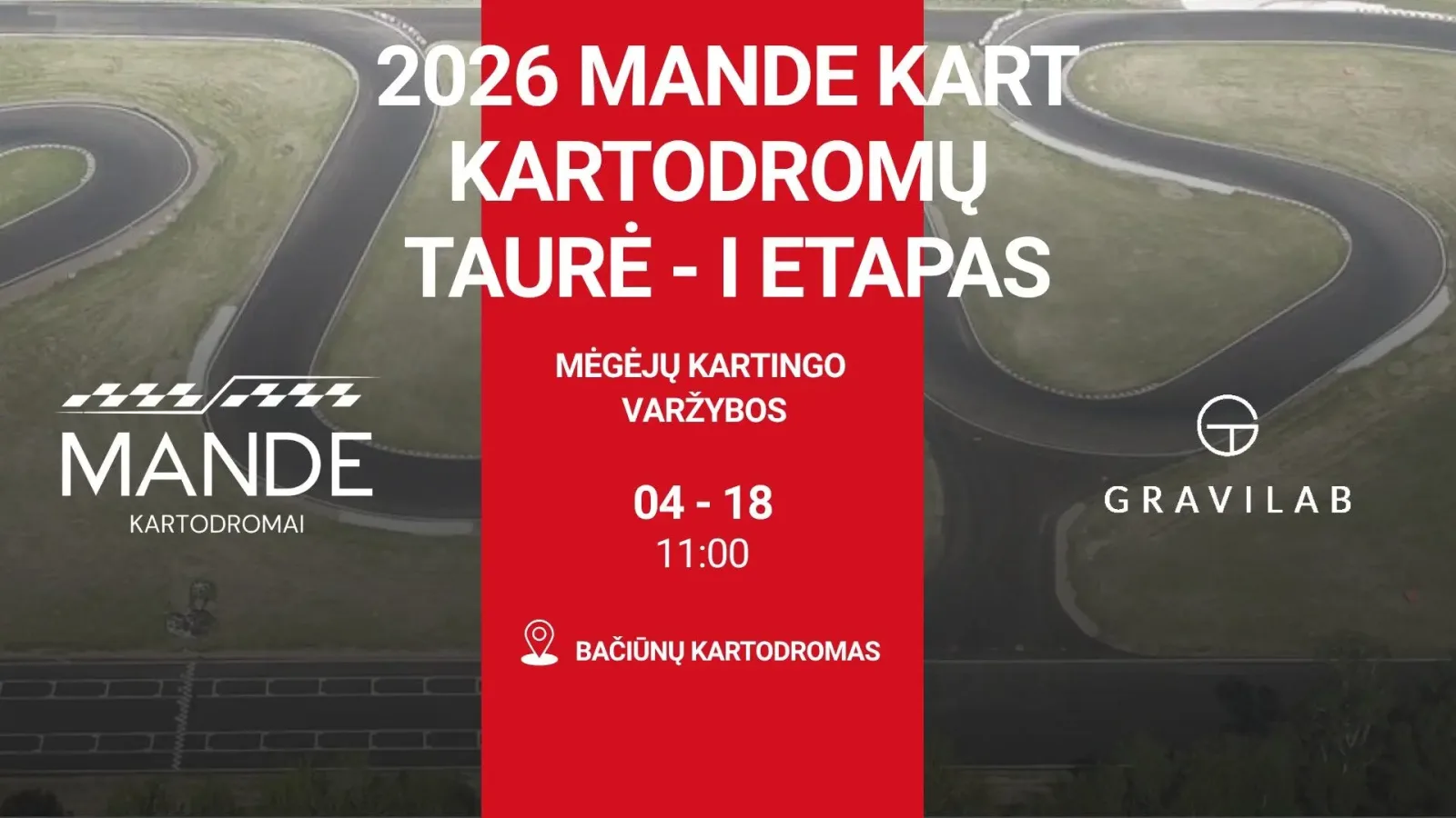 MANDE KART 2026 KARTODROMŲ TAURĖ 1 ETAPAS