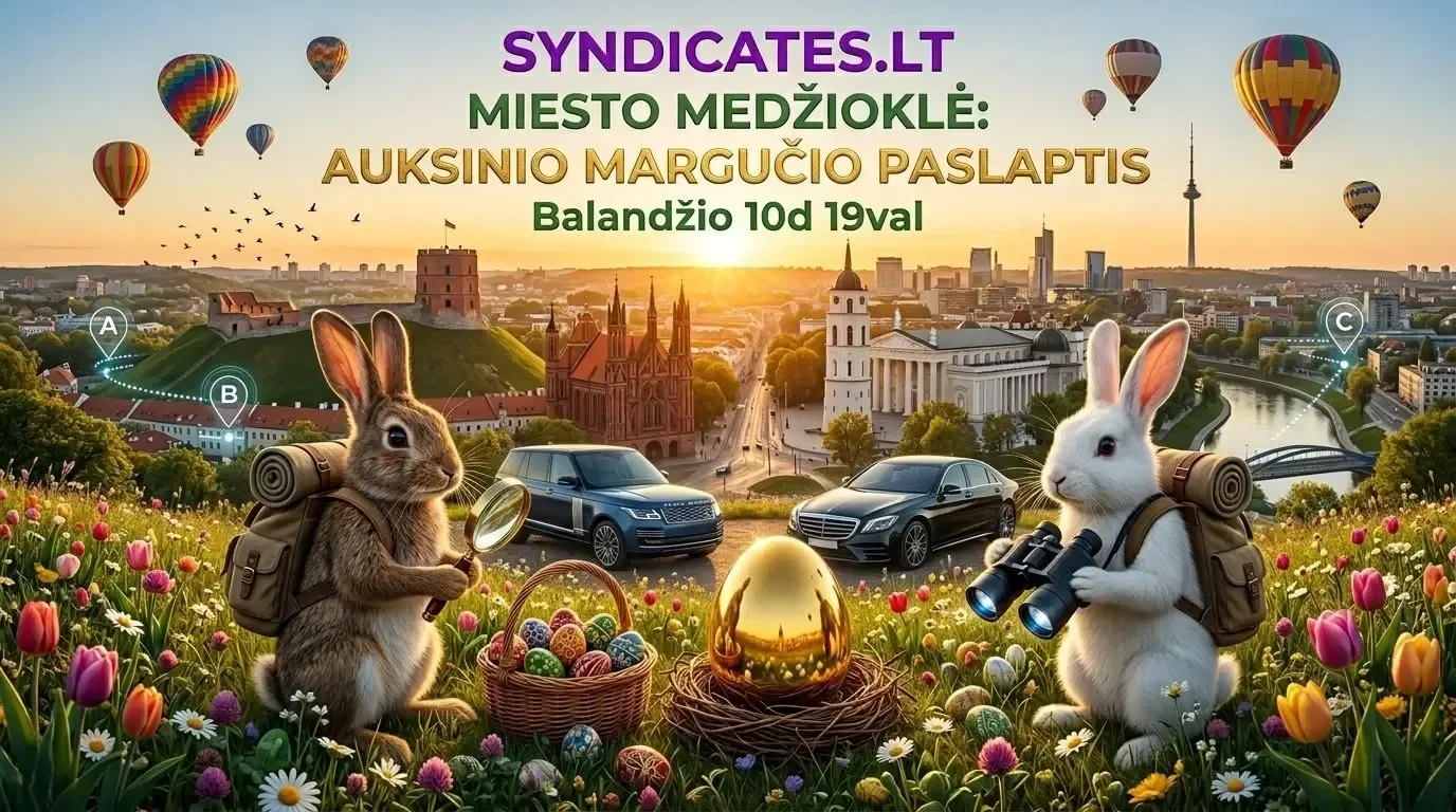 Velykų miesto medžioklė: auksinio margučio paslaptis