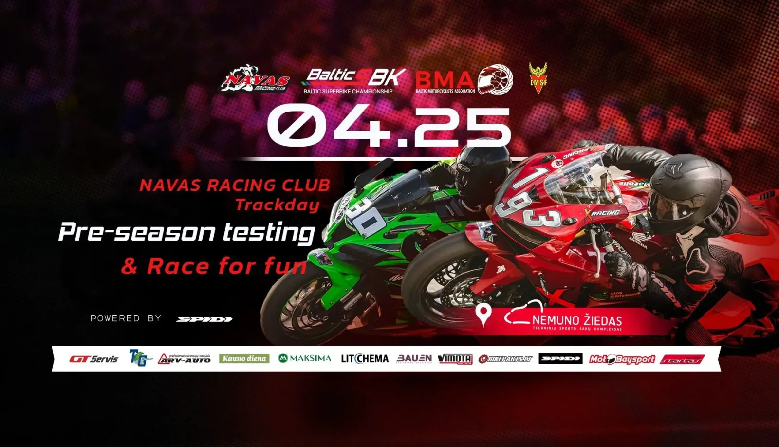 Pre-Season Testing & Race for fun 04-25