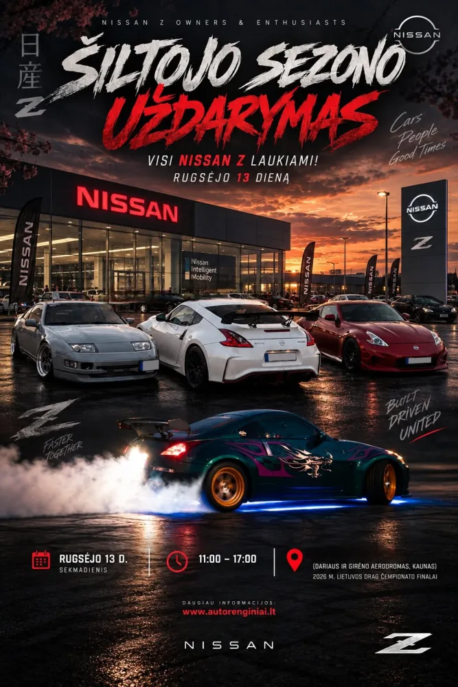 ŠILTOJO SEZONO UŽDARYMAS – NISSAN Z MEET