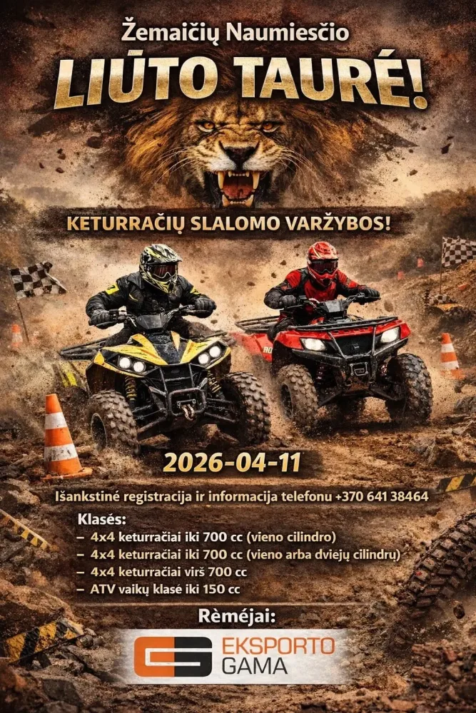 Keturračių Slalomas Žemaičių Naumiestyje.