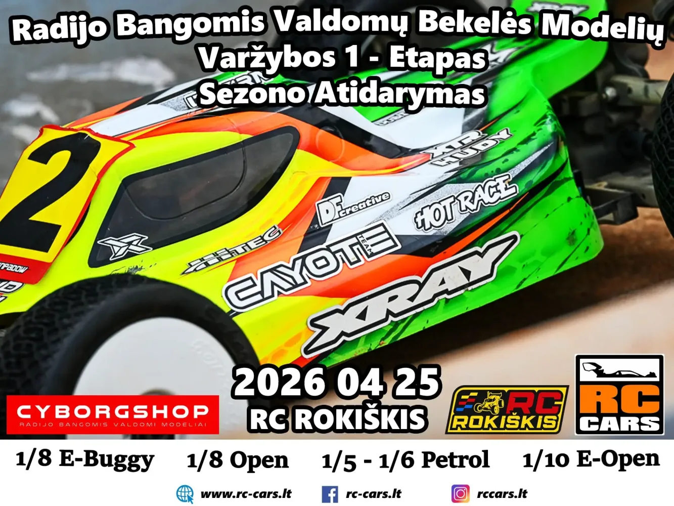 Lietuvos bekelės radijo bangomis valdomų modelių 2026 metų čempionatas