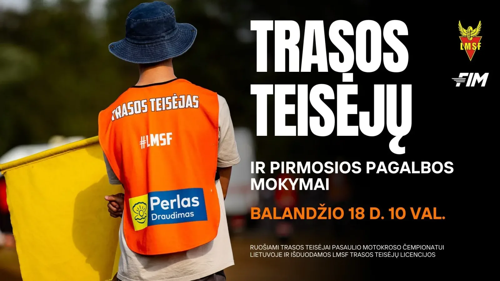 Trasos teisėjų ir pirmosios pagalbos mokymai 2026