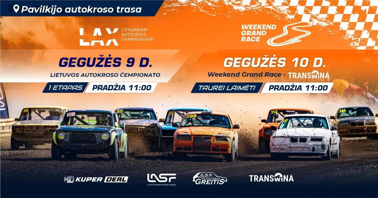 Lietuvos autokroso čempionato 1etapas / Weekend Grand Race "Transwina" taurei laimėti
