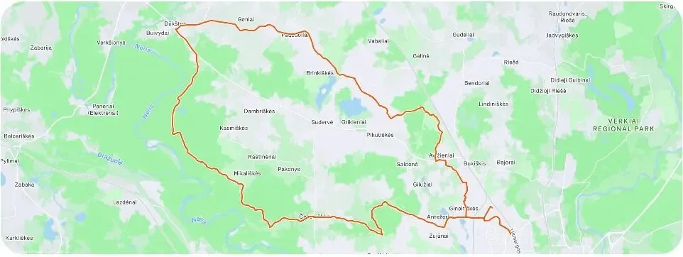 Gravel Mode: Evenning Loop 04-22