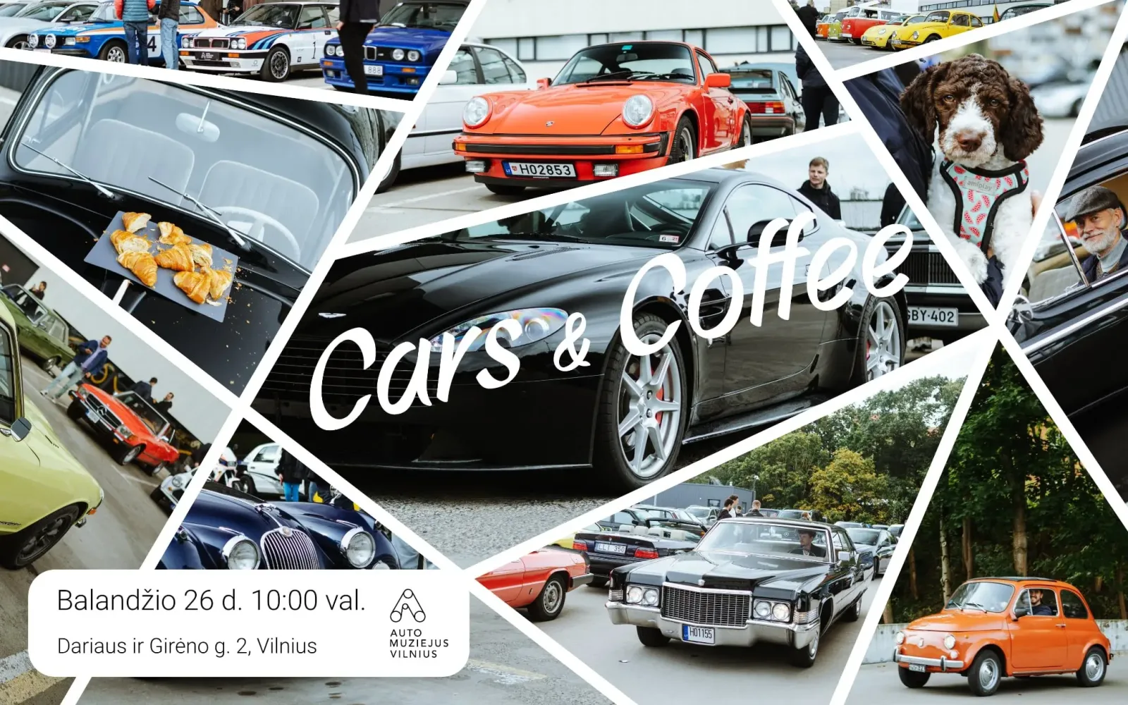 Automobilių klasikos gerbėjų susitikimas "Cars & Coffee" – jau šį sekmadienį Automuziejuje Vilniuje