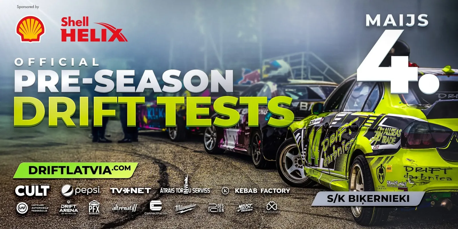 WARM UP -  MAIN PRE SEASON DRIFT TESTS 2026 - DRIFTO TRENIRUOTĖ