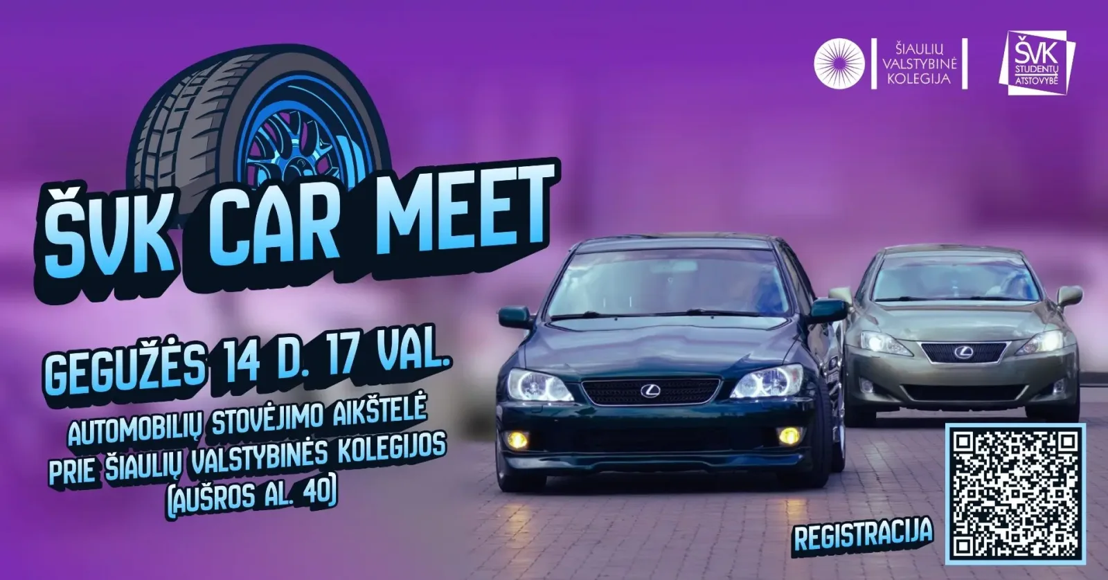 ŠVK CAR MEET – automobilių entuziastų susitikimas Šiauliuose!