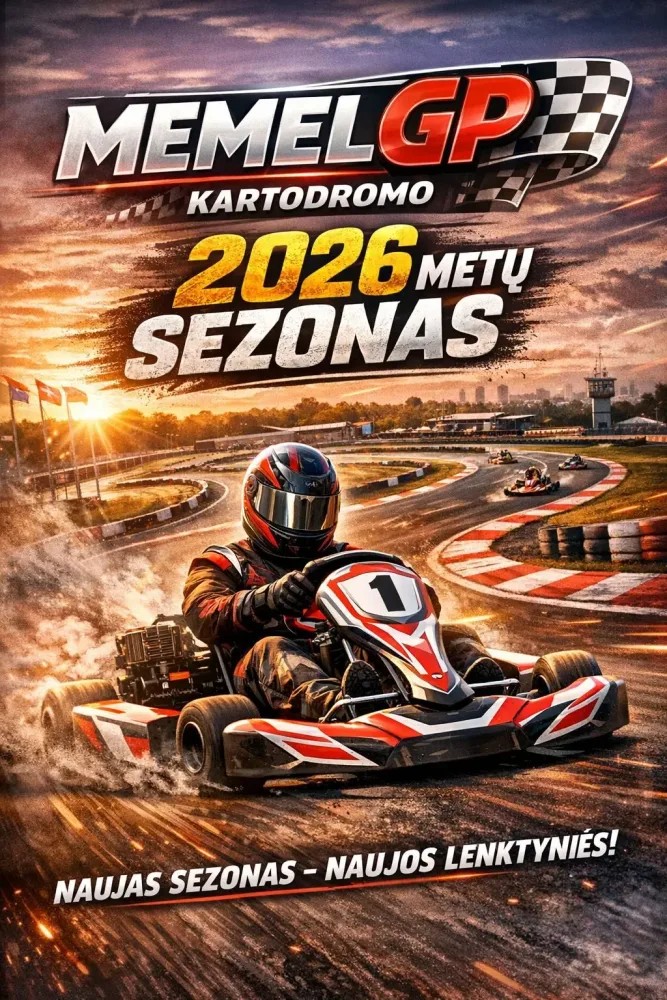 MEMELGP komandinės kartingų varžybos 2026