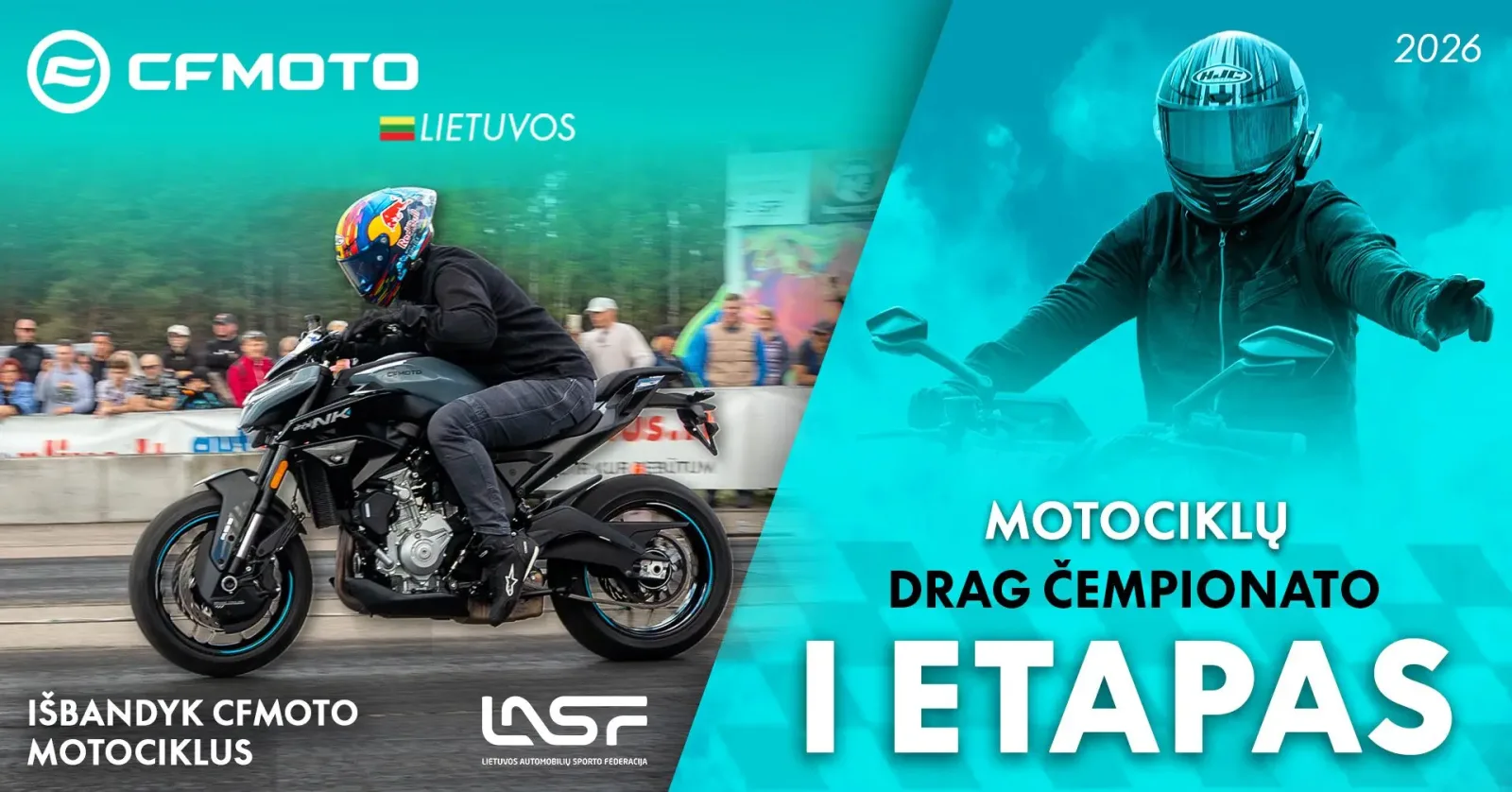 CFMOTO Lietuvos Motociklų DRAG Čempionato I etapas
