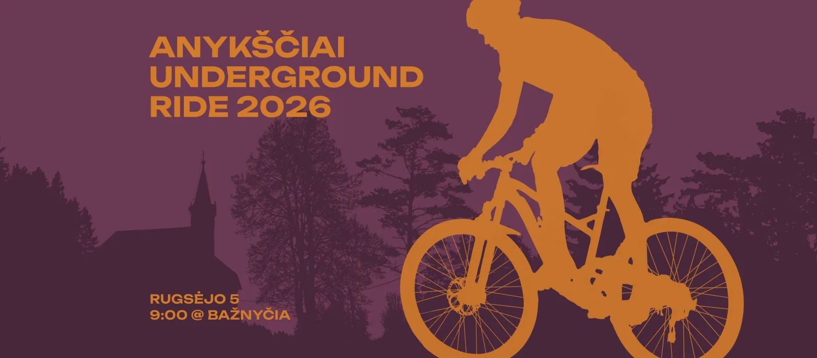 Anykščiai Underground Ride 2026 maršrutai