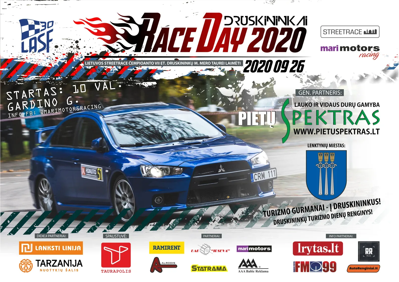 Lietuvos automobilių Street Race čempionato VII etapas „Race Day Druskininkai 2020“