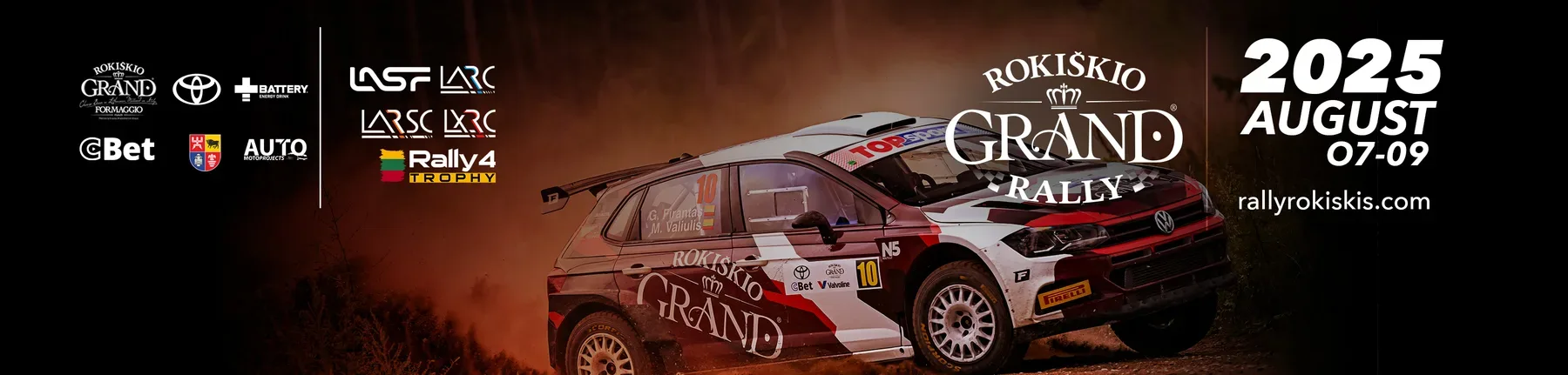 2025 m. Lietuvos automobilių ralio čempionato IV etapas, ralio sprinto čempionato IV etapas, Extreme ralio čempionato IV etapas "Grand Rally Rokiškis"