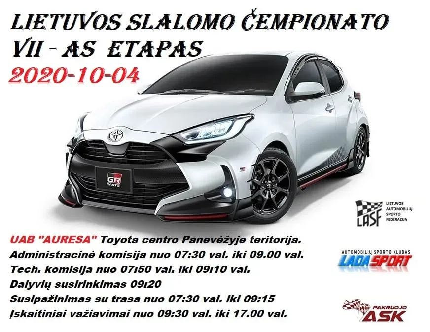 Lietuvos automobilių slalomo čempionato VII etapas