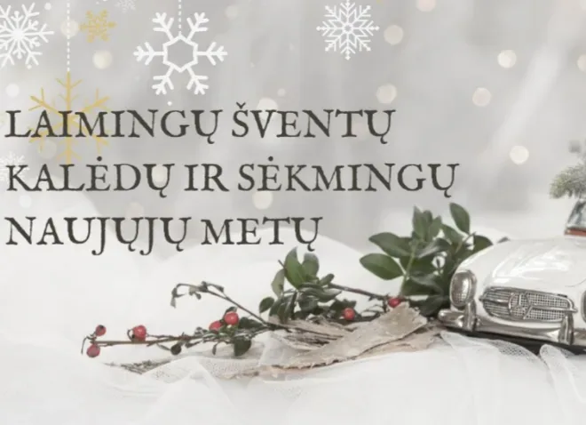 Sveikiname su artėjančiomis šventėmis