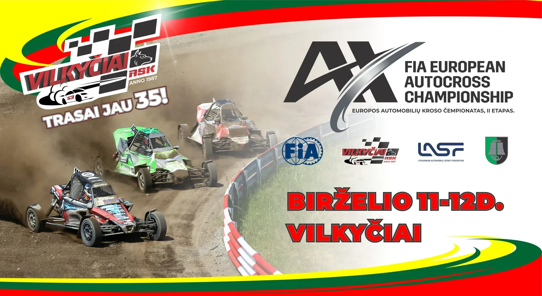 FIA Europos automobilių kroso čempionato II etapas Vilkyčiuose