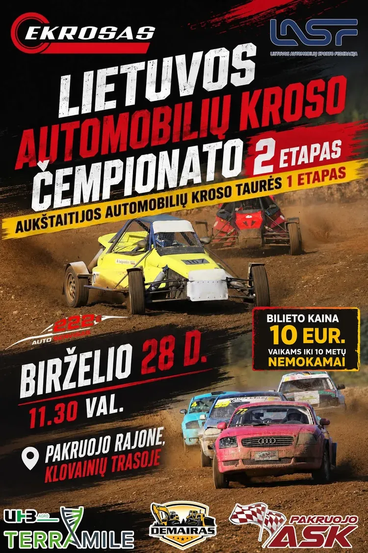 2026 m. Lietuvos automobilių Kroso čempionato II etapas, 2026 m. Aukštaitijos kroso taurės I etapas