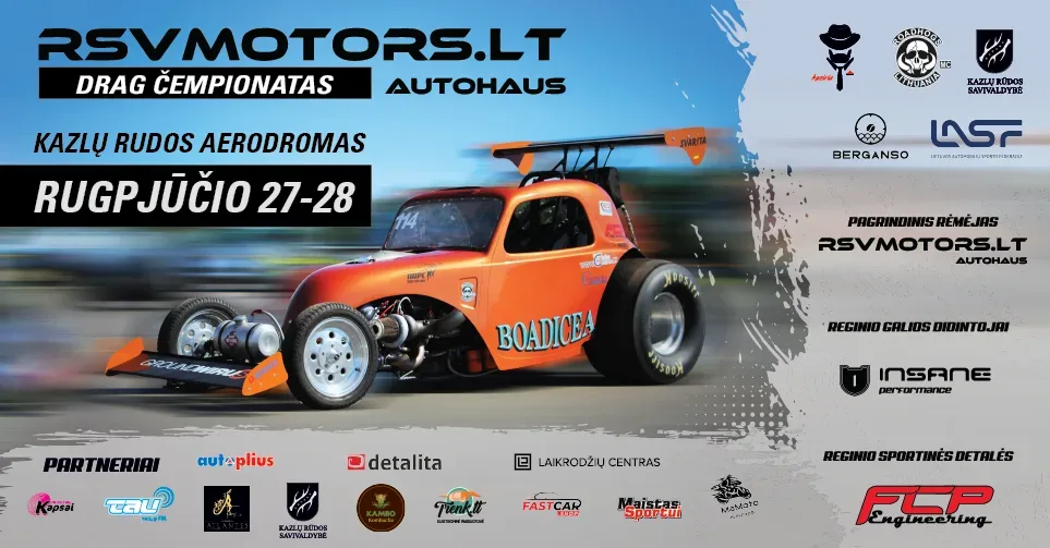 LIETUVOS AUTOMOBILIŲ “DRAG” LENKTYNIŲ ČEMPIONATO 3 ETAPAS