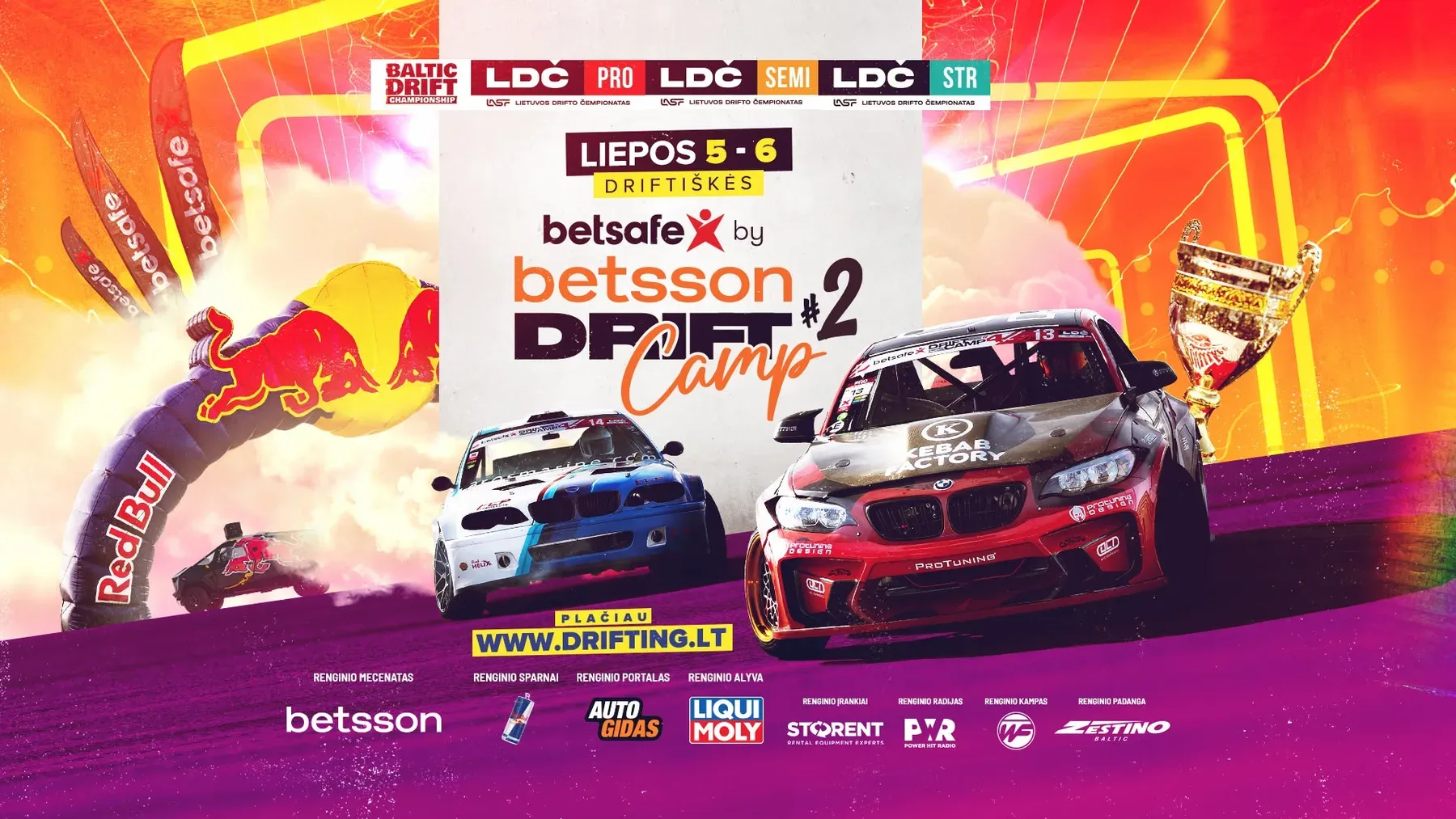 2025 m. Lietuvos Drifto PRO lygos čempionato III etapas, Semi-PRO lygos čempionato III etapas, Street lygos čempionato IV etapas, Baltijos PRO IV etapas