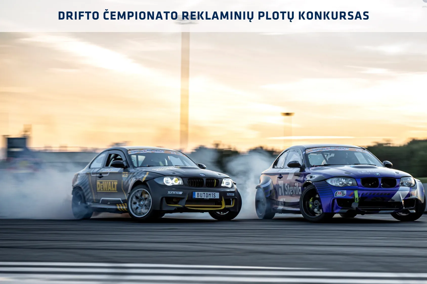 Informacija dėl drifto čempionato reklaminio ploto konkurso