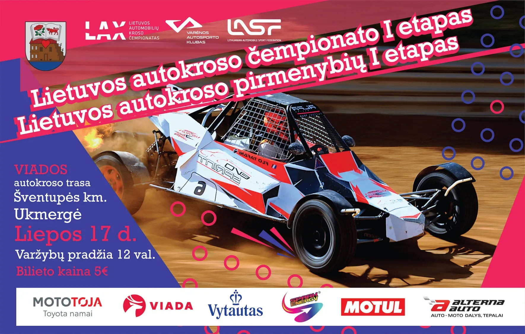 Vėlyvas Lietuvos automobilių kroso čempionato startas – atgimusioje „Viada“ trasoje