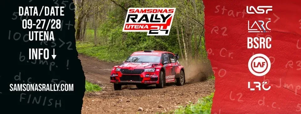 Paskelbta Samsonas Rally Utena 2024 draudžiamų zonų žemėlapis