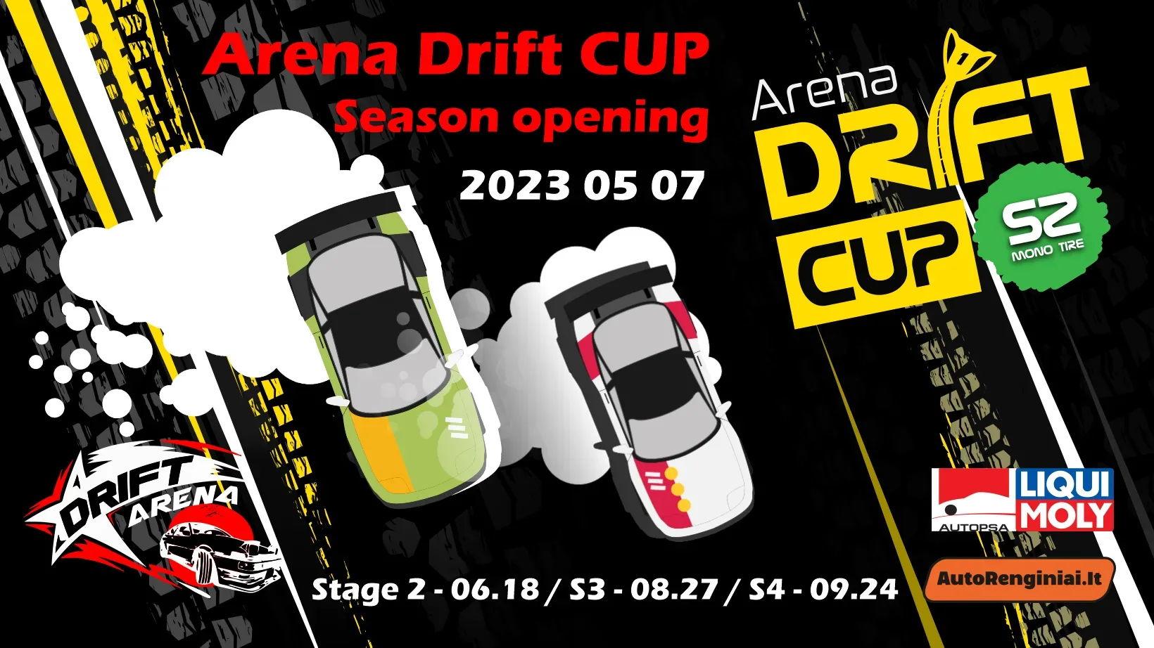 Drift Arena Cup 1 etapas Marijampolėje, 2023-05-07