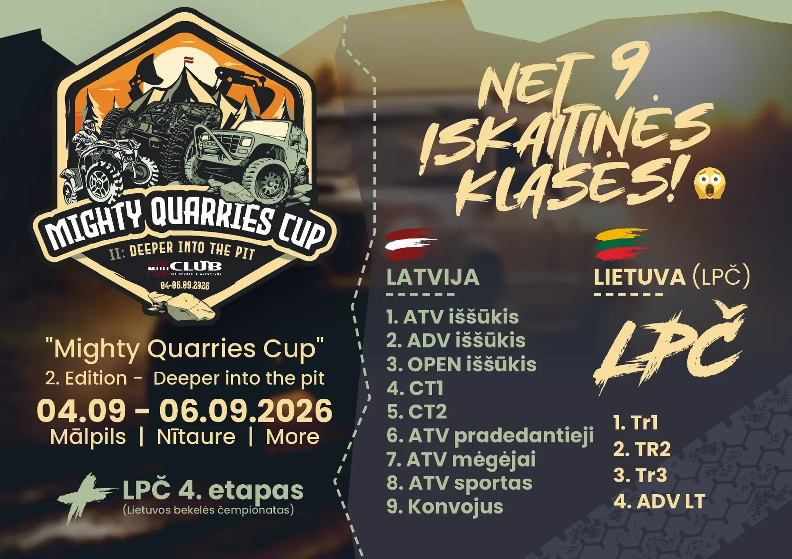 2026 m. Lietuvos Pravažumo čempionato IV etapas „Mighty Quarries Cup 2026“