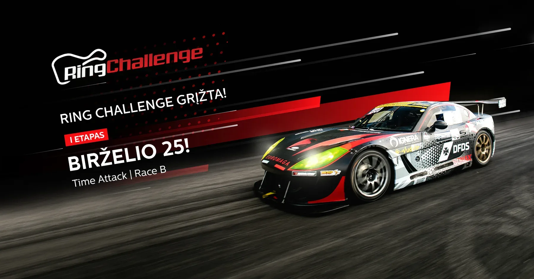 LIETUVOS B LYGOS ŽIEDINIŲ LENKTYNIŲ ČEMPIONATO 1 ETAPAS, LIETUVOS “TIME ATTACK” ČEMPIONATO 1 ETAPAS