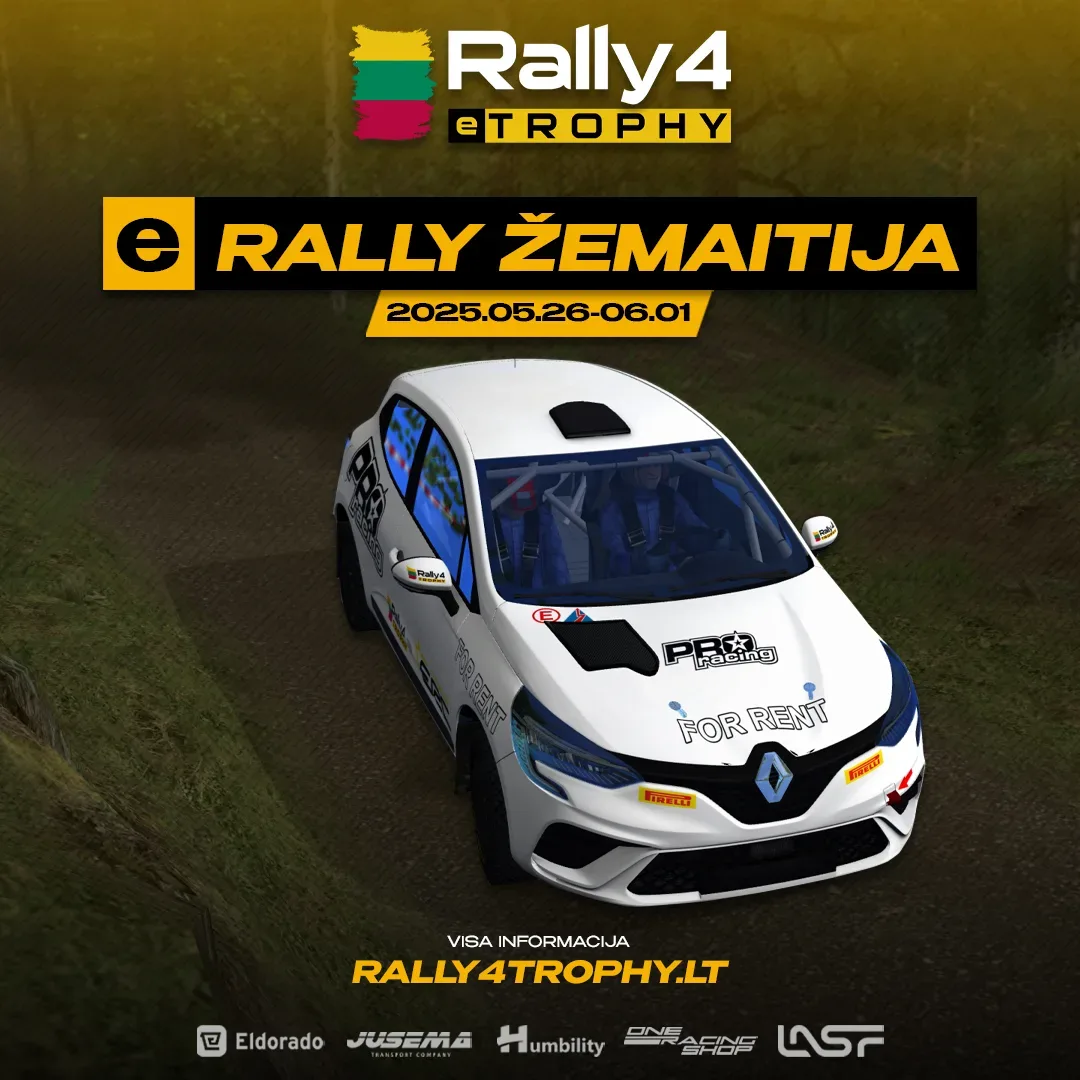 2025 m. Lietuvos „Rally4 eTrophy“ virtualaus ralio Čempionato II etapas „e-Rally Žemaitija“