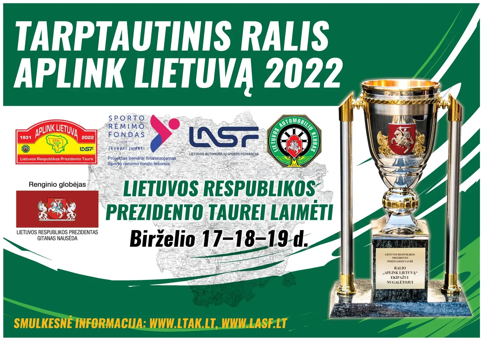 Ralis "Aplink Lietuvą 2022" Lietuvos Respublikos Prezidento taurei laimėti