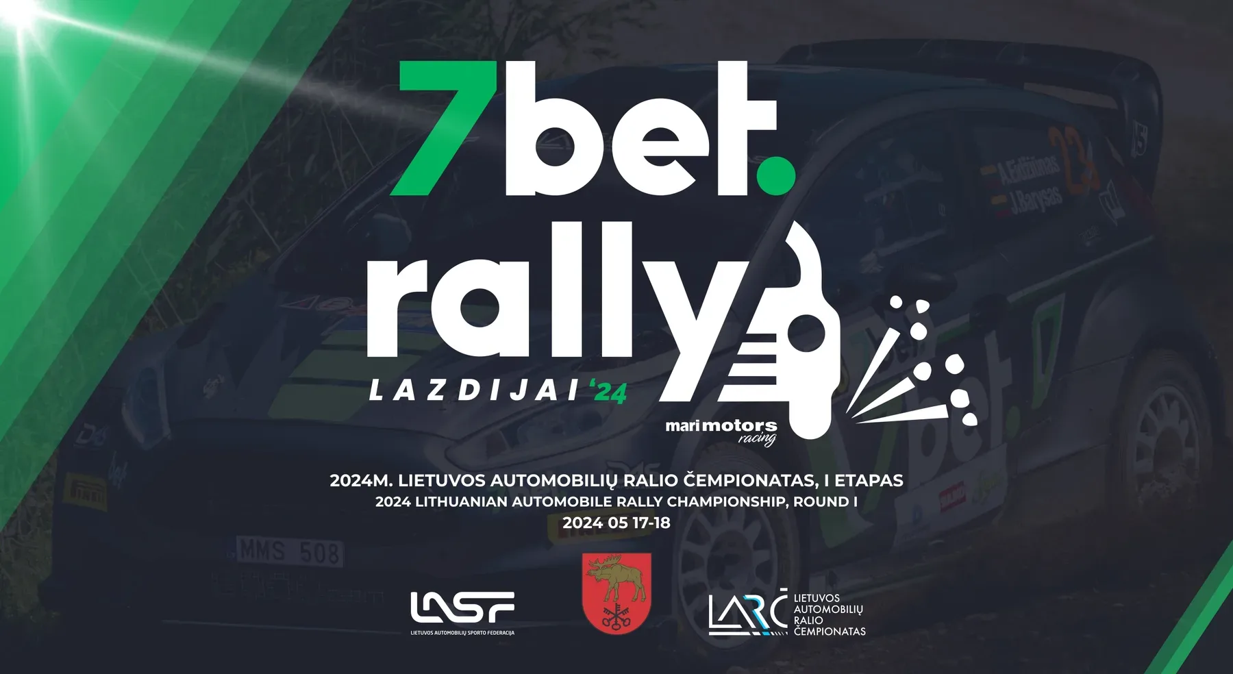 2024 m. Lietuvos automobilių ralio čempionato I etapas "7bet Rally Lazdijai"